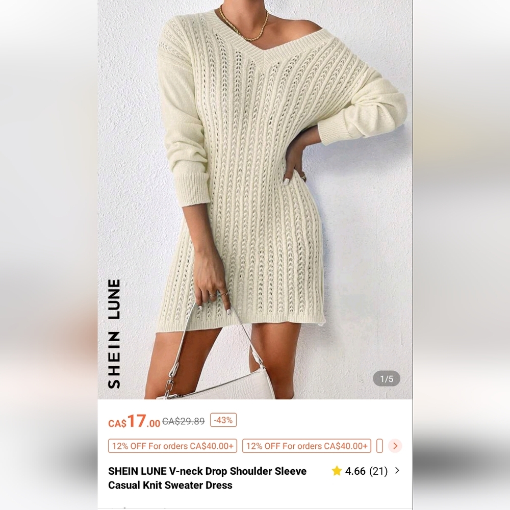 NWOT Oversized Knit Sweater